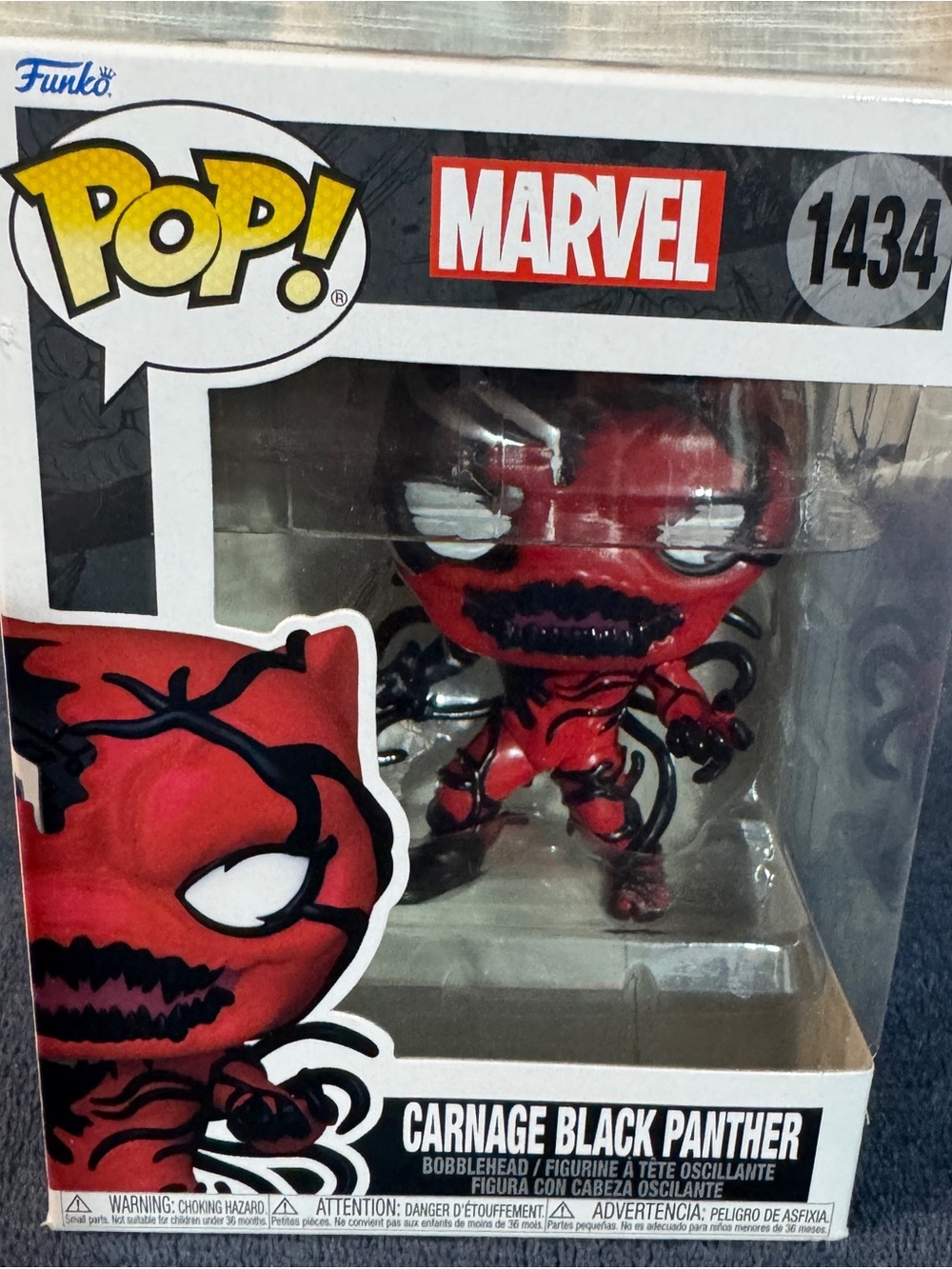 Funko Marvel Carnage Black Panther Red & Black Pop! 1434